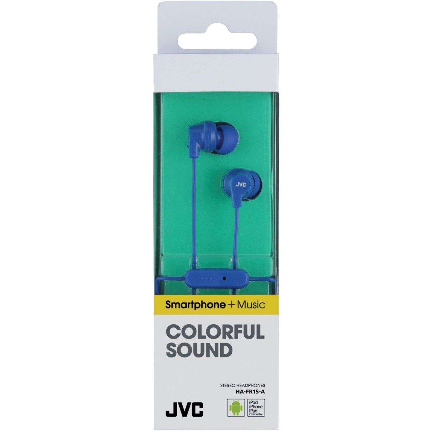 JVC HAFR15A In-Ear Headphones w/Microphone (Blue)