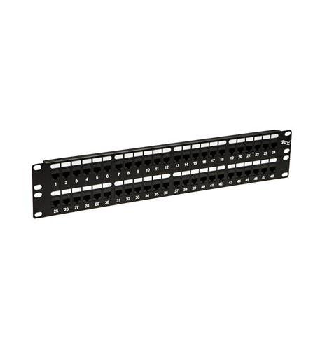 Icc ICMPP48CP6 Patch Panel,cat 6, Feed-thru 48-p,2rms