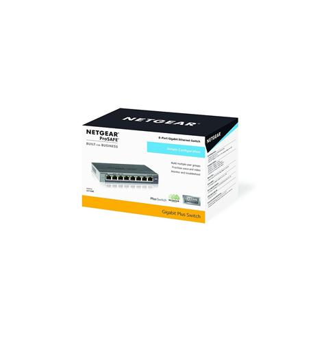 Netgear GS108E-300NAS Prosafe 8 Port Gigabit Switch