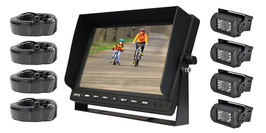 Pyle PLCMTR104 10.1" LCD Monitor with 4 night vision cameras