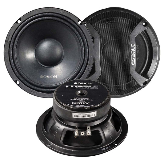 Orion CM655DC 6.5" Midbass, 500W Max with Grills (pair)