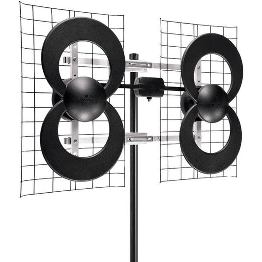 Antennas Direct C4CJM 4 Quad-Loop UHF Outdoor Antenna with 20" Mount