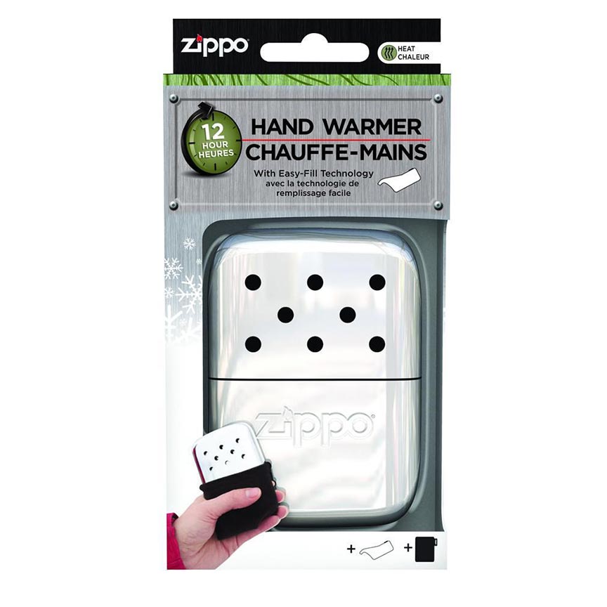 Zippo 40323 12-Hour Refillable Hand Warmer  High Polish Chrome