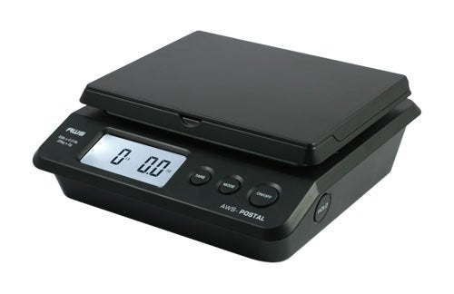 AMW PS25 Table Top 55 pound Postal Scale Black
