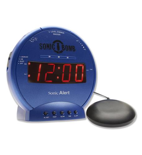 Sanyo SBB500SSB Sonic Bomb Alarm Clock Blue