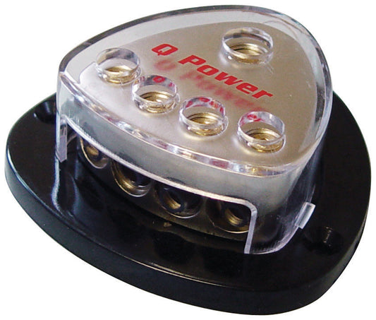 Qpower QPD055 Power Dist block (1) 0g in (4) 4g out