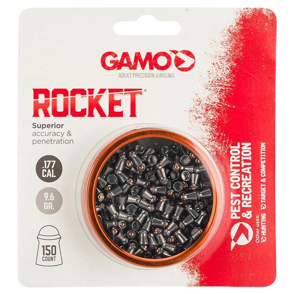 Gamo 6321274C54 Rocket Pellets .177 Cal. Tins Of 150  Blister Pk