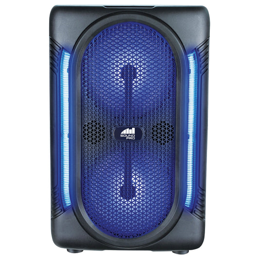 Naxa NDS-6007 Sound Pro Dual 6.5" 3,000W Bluetooth Speaker & Lights w/Mic