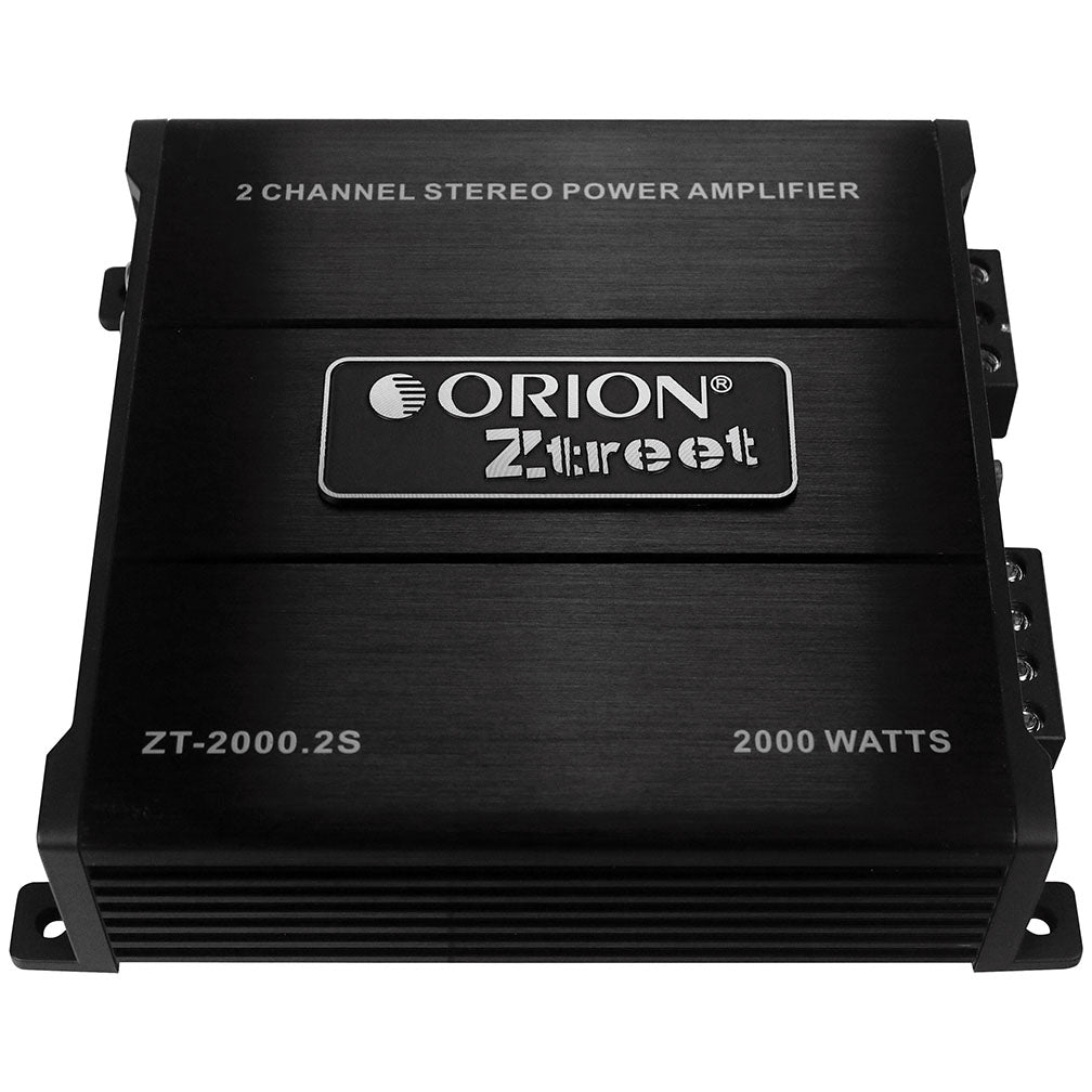 Orion ZT20002S Ztreet 2 Channel Amplifier, 280W RMS/2000W MAX