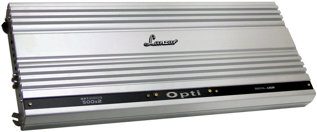 Lanzar OPTI500X2 Opti 750wx2 Rms 2000 Watts Max @ 2 Ohms 2 channel Amplifier