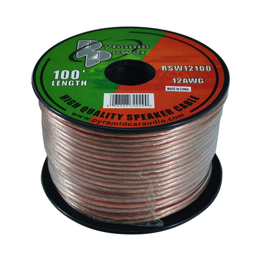 Pyramid RSW12100 100' foot ft 12 Gauge Speaker Wire