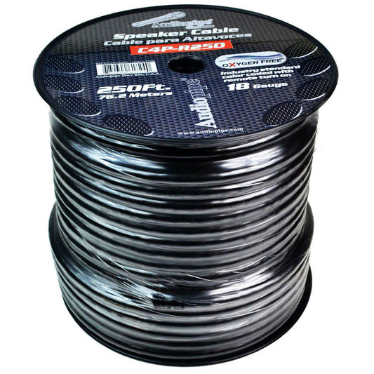 Audiopipe C4PR250 9 Conductor 18 Gauge 250 Feet Speed Cable