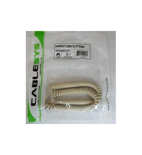 Cablesys 2500IV Gcha444025-fiv / 25' Ivory Handset Cord