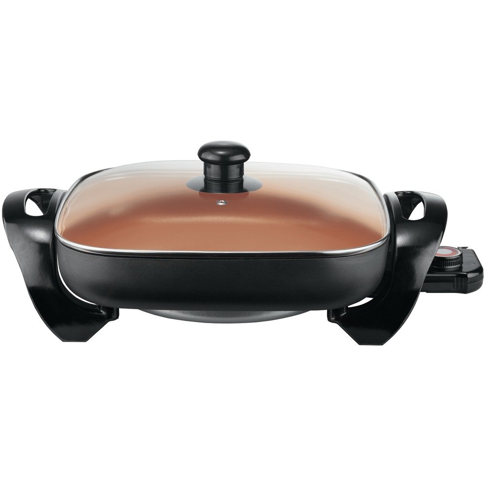 Brentwood Appl. SK-66 12" Nonstick Copper Electric Skillet