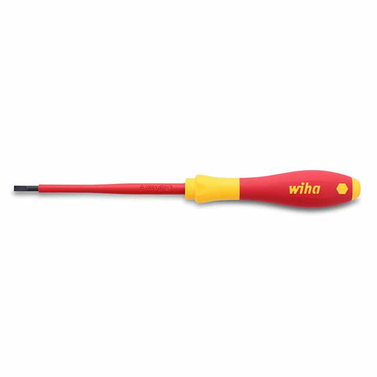 Wiha 32015 Insulated SoftFinish Slotted Screwdriver 3.5mm x 100mm