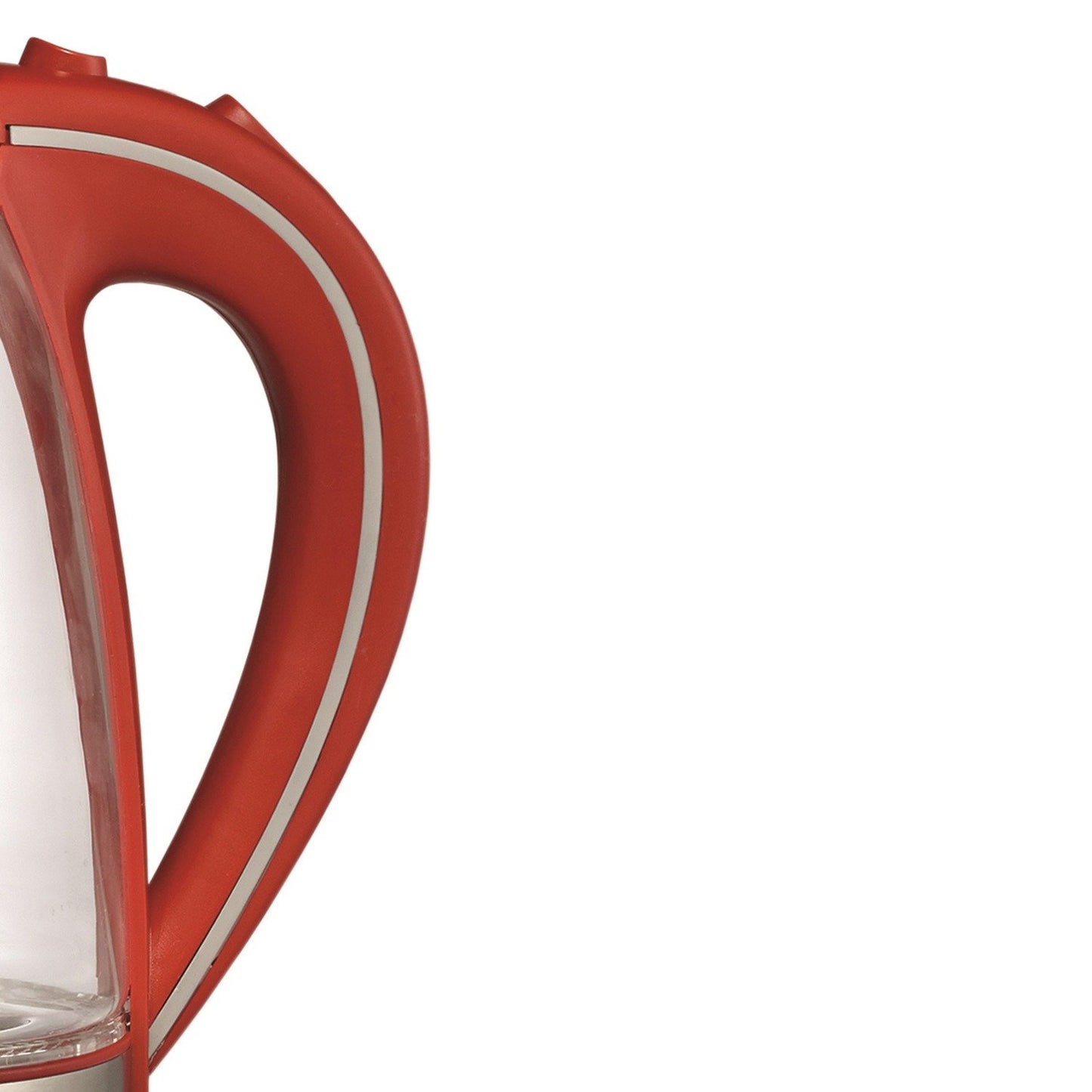 Brentwood Appl. KT-1900R 1.7L Cordless Tempered-Glass Electric Kettle (Red)