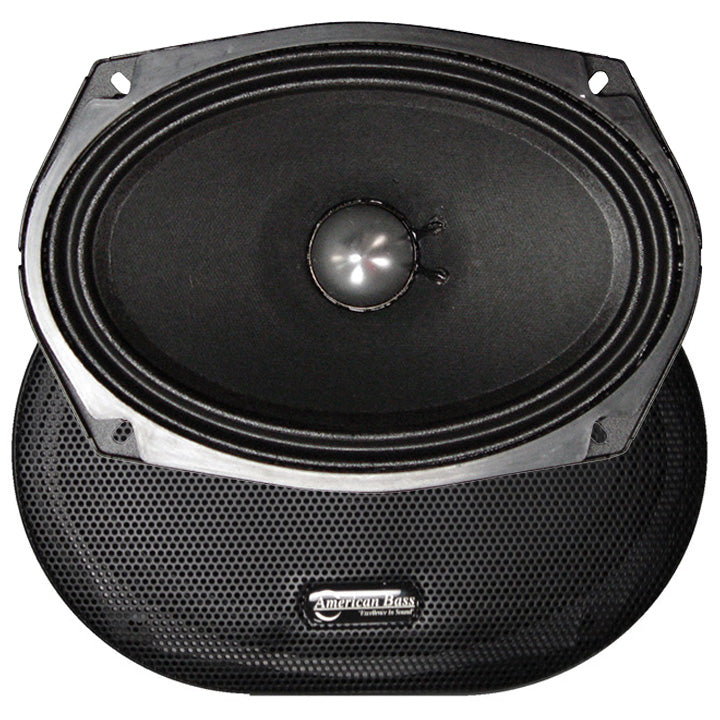American Bass VFL69MR 6" x 9" 350 Watt 8 Ohm Mid Range Speakers