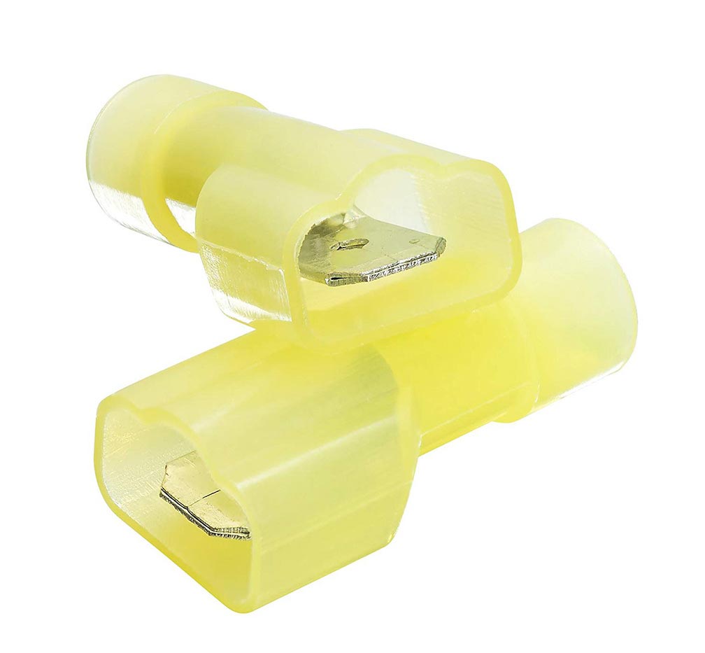 XSCORPION MD250NFY Quick Disconnect 10/12ga. Male Yellow (100 pack)