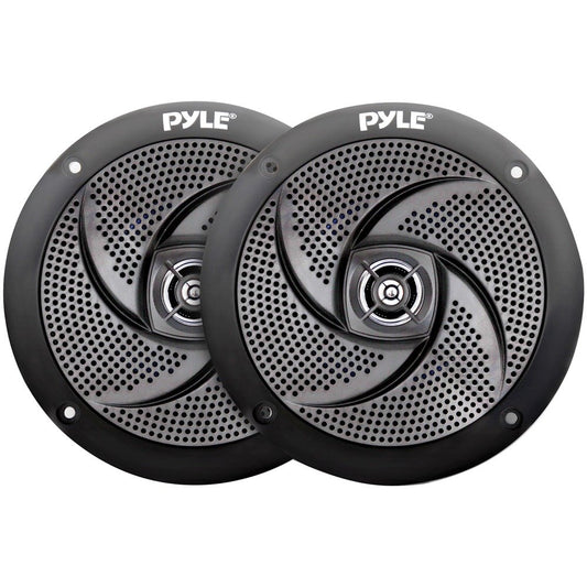 Pyle PLMRS4B 4" 100W Low-Profile Waterproof Marine Speakers