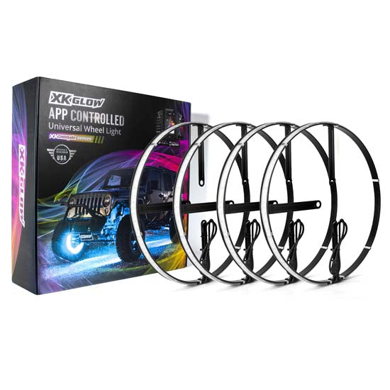 XKGlow XKWHEELKIT LED Universal Wheel Ring Light Kit w/Turn Signal Function