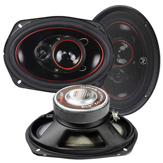 Audiopipe CSL6923R 6x9" 400 Watt Redline 3 Way Speakers (pair)