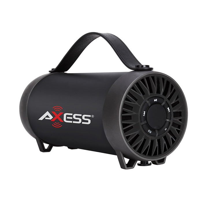 AXESS SPBT1056BK Portable Bluetooth Speaker w/USB FM AUX Rechargeable Battery
