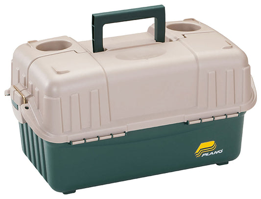 Plano 861600 Hip Roof Tackle Box w/6 trays - Green/Sandstone