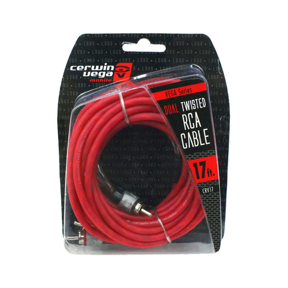 Cerwin Vega CRV3 Vega Series 2ch RCA cable 3ft dual twisted dual milded ends