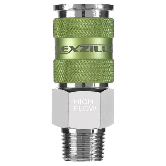 Flexzilla A53626FZ Pro High Flow Coupler 3/8" MNPT 1/4" Body