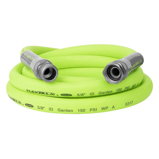 Flexzilla HFZG510YW Garden Lead In Hose 5/8In X 10Ft 3/4In   11 1/2 Ght Fittings