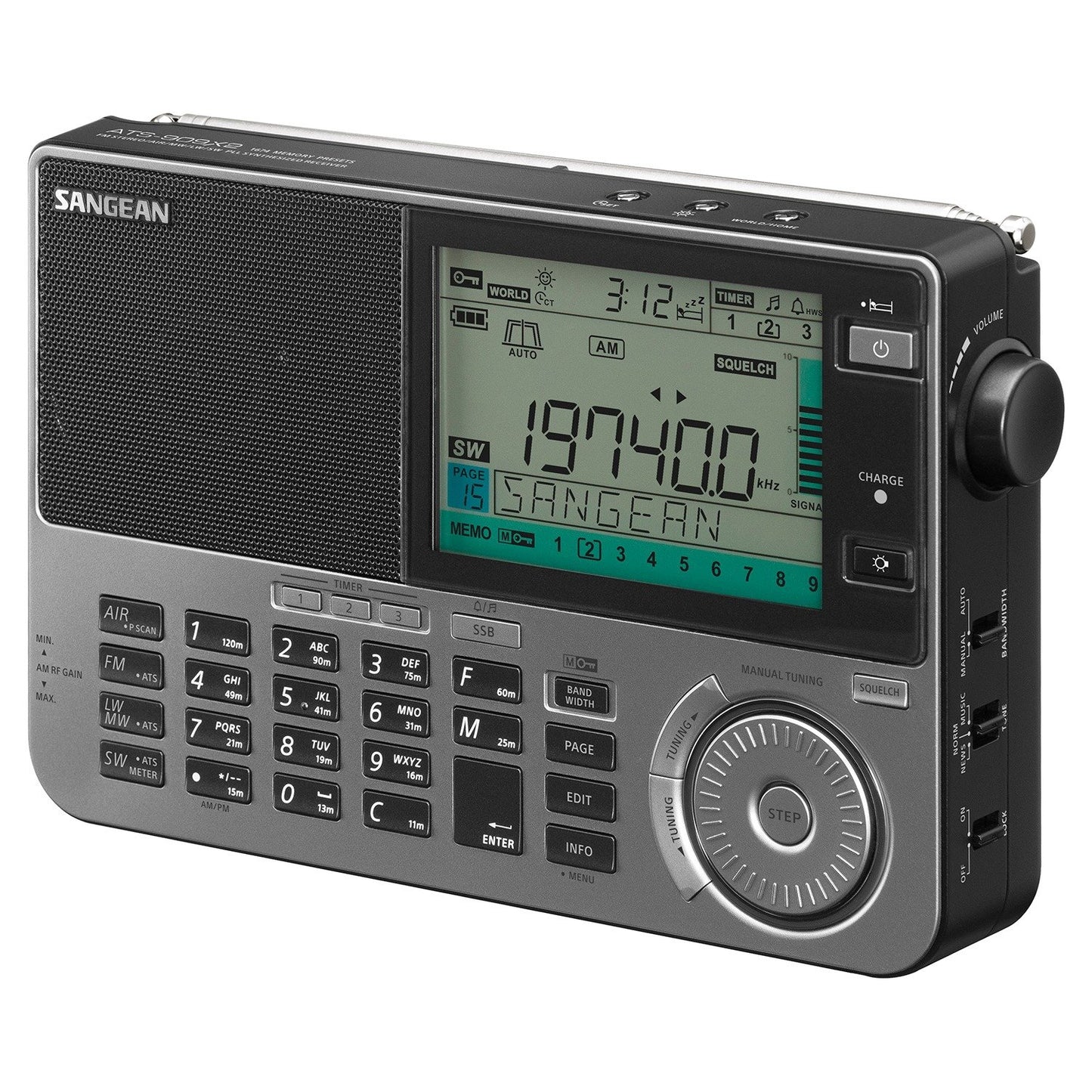 SANGEAN SNGATS909X2 ATS-909X Ultimate Multi-Band World Receiver Radio