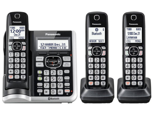 Panasonic Consumer TGF573S 3hs Cordless Telephone, Itad, Dk, L2c, S