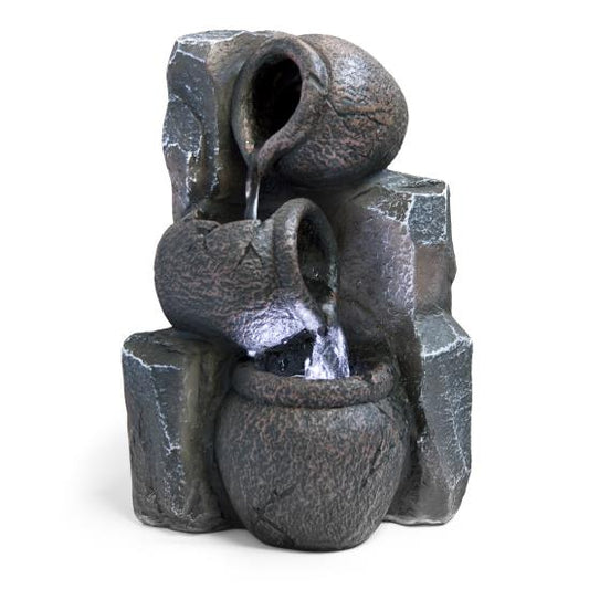 Serene Life SLTWF25LED Water Fountain Relaxing Tabletop Water Feature Decoration