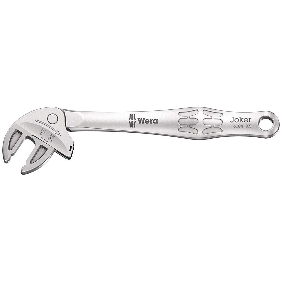 WERA 05020099001 Joker XS Self-Setting Combination Wrench: 7 - 10mm, 1/4"  3/8"