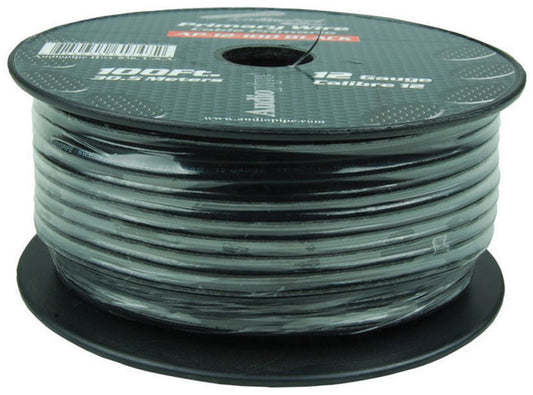 Audiopipe AP12100BK 12 Gauge 100Ft Primary Wire Black
