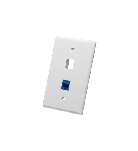 Icc IC107LF2WH Faceplate, Oversized, 2-port, White