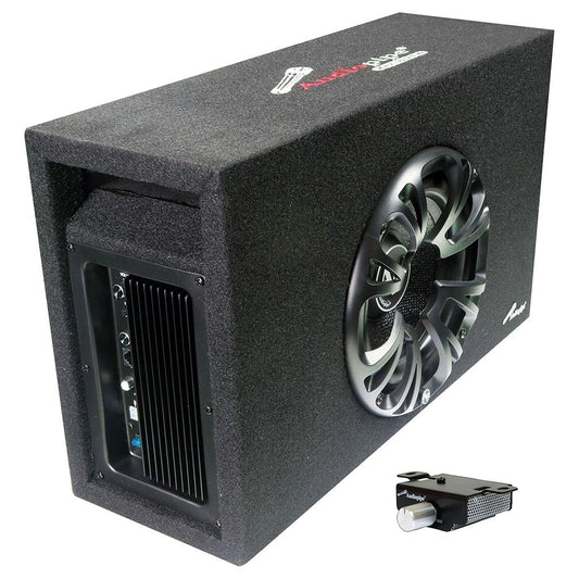 Audiopipe APMINIB800A Single 8" Amplified Ported Bass Enclosure 800 Watts