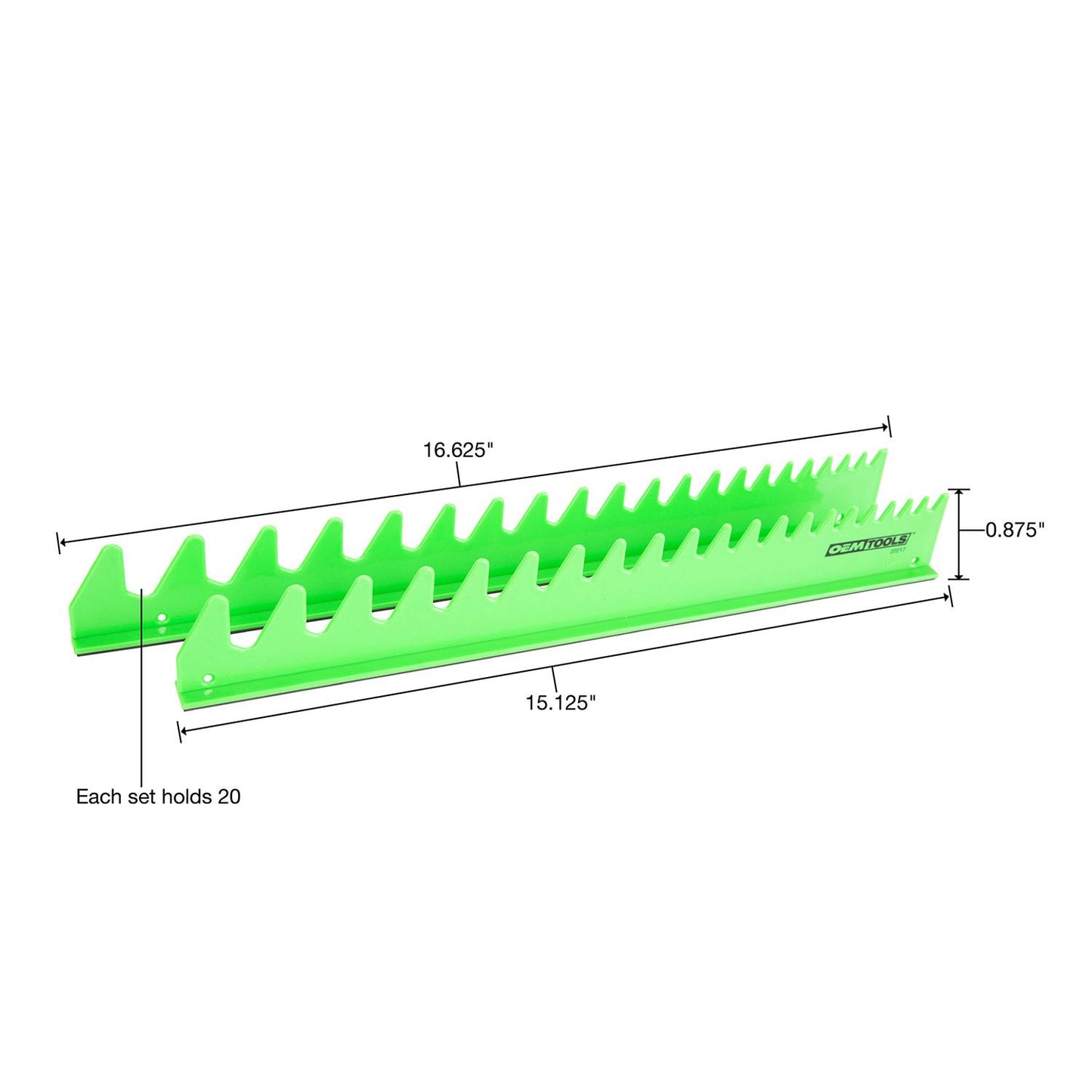 OEM Tools 22217 4-Piece Wrench Holder Set (Green)