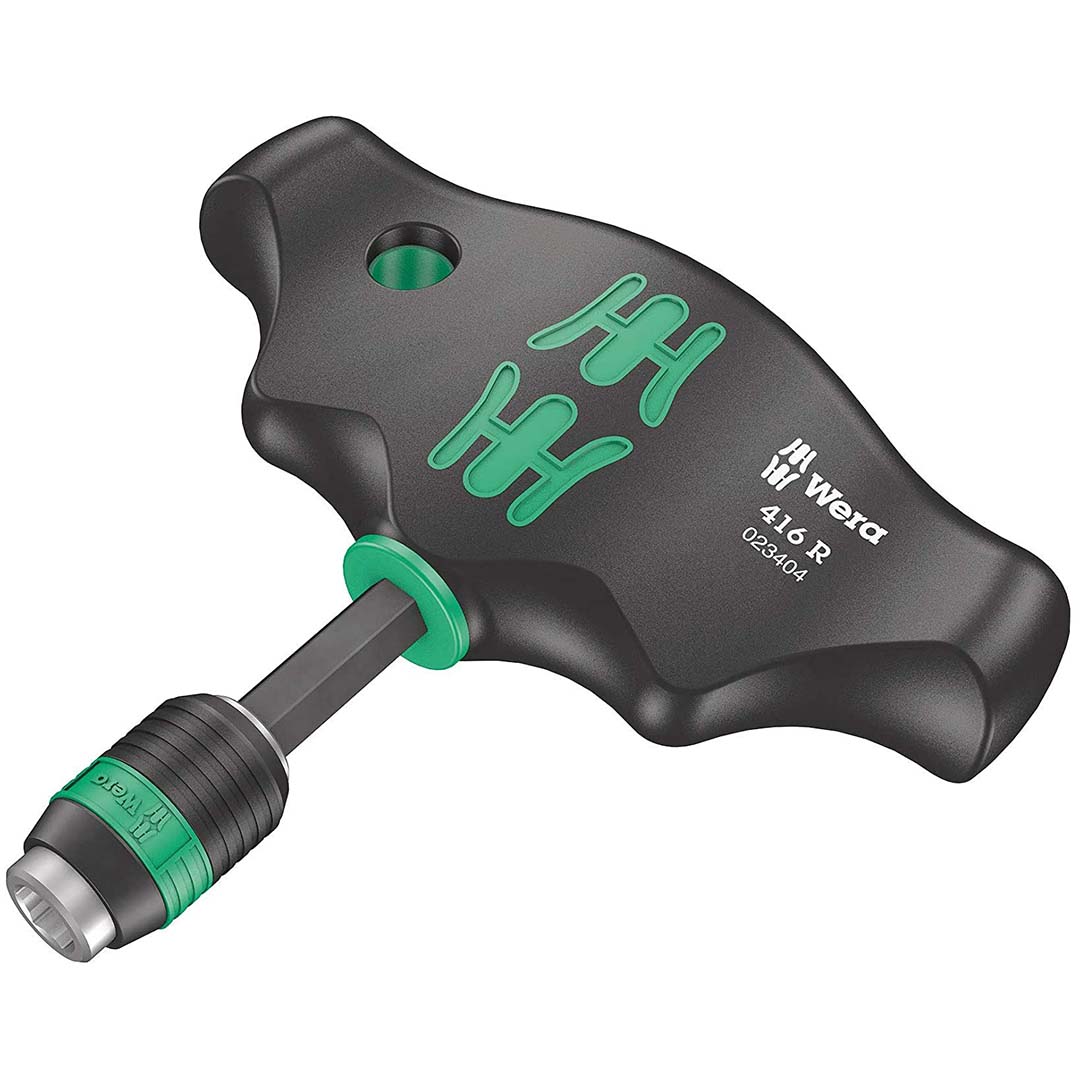 Wera 05023404001 T-Handle 1/4" Bitholding Screwdriver  Rapidaptor