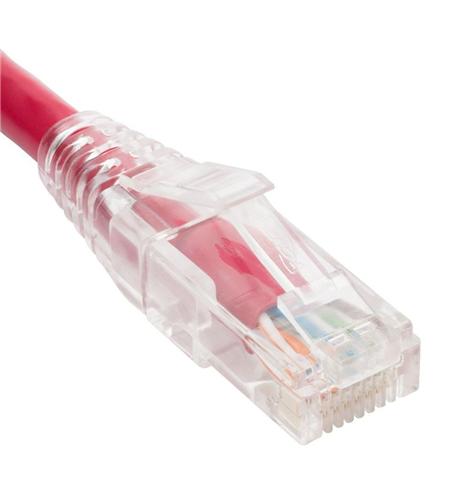 Icc ICPCST10RD Patch Cord, Cat6, Clear Boot, 10' Red