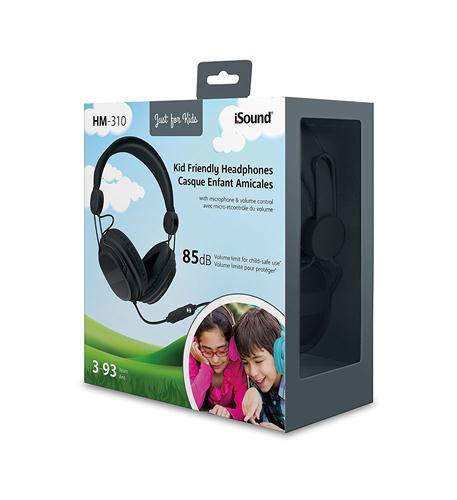 iSound DGHP-5536 Hm-310 Kid Friendly Headphones Black