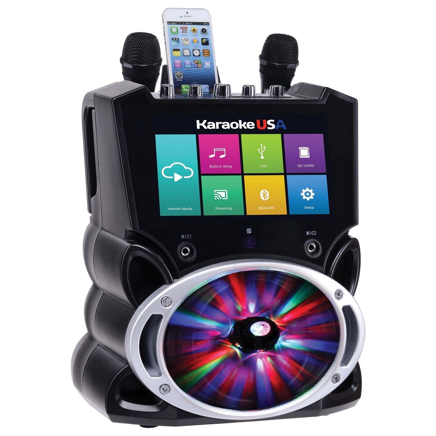 Karaoke Usa WK849 Complete Wi-Fi Bluetooth Karaoke Machine with 9" Touch Screen