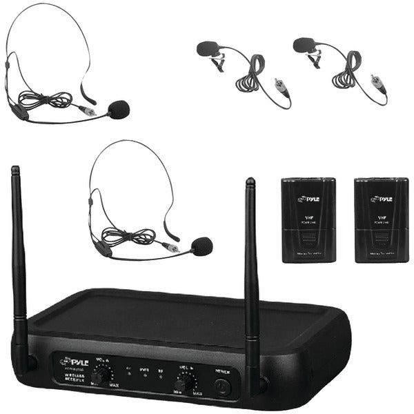 Pyle PDWM2145 VHF Fixed-Frequency Wireless Microphone System