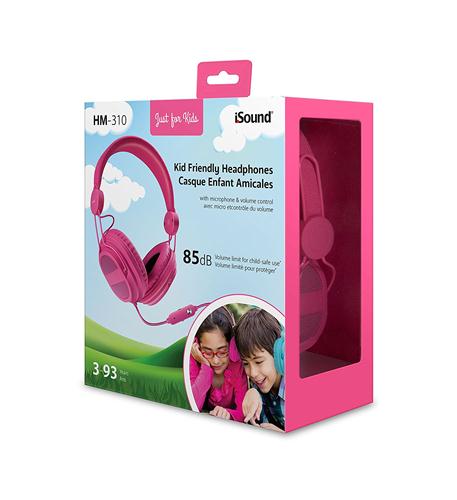 iSound DGHP-5538 Hm-310 Kid Friendly Headphones Pink