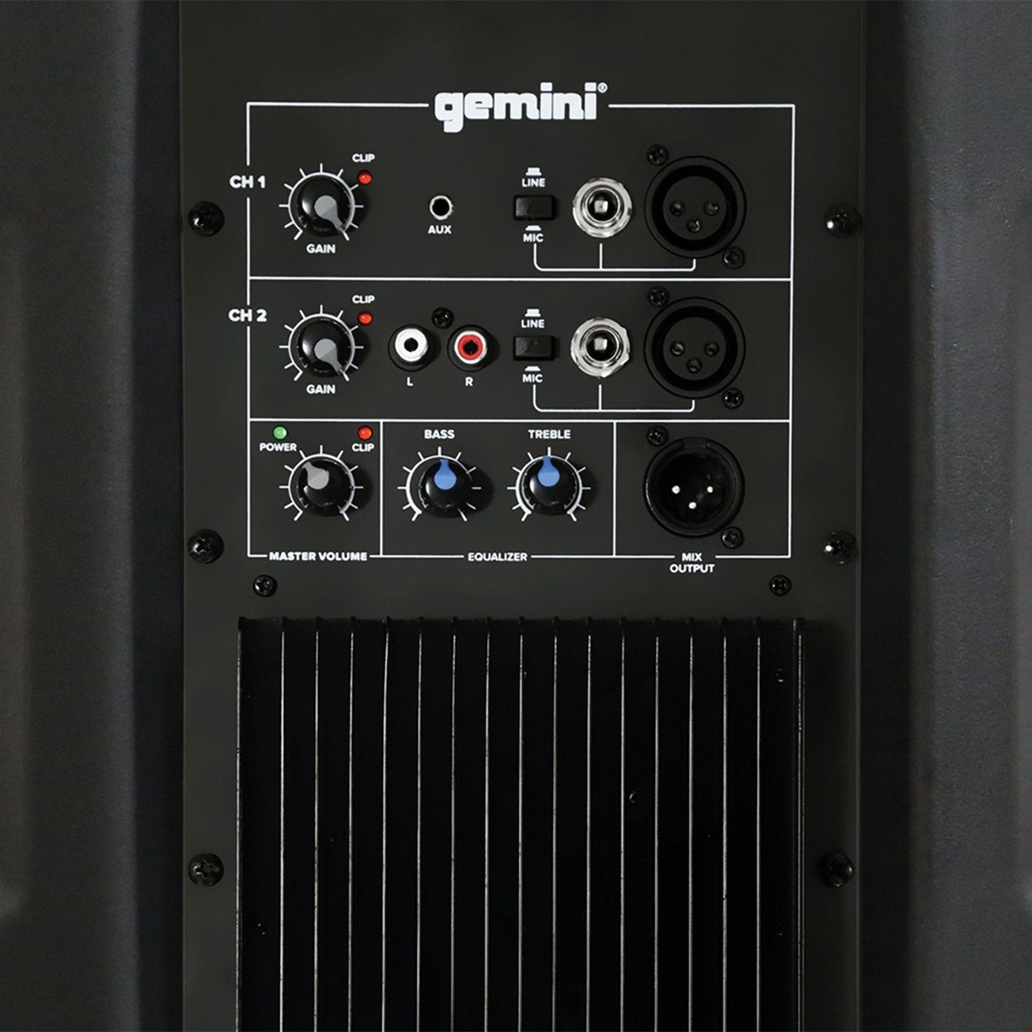 Gemini AS-2115P 2,000-Watt Active 15-Inch Loudspeaker