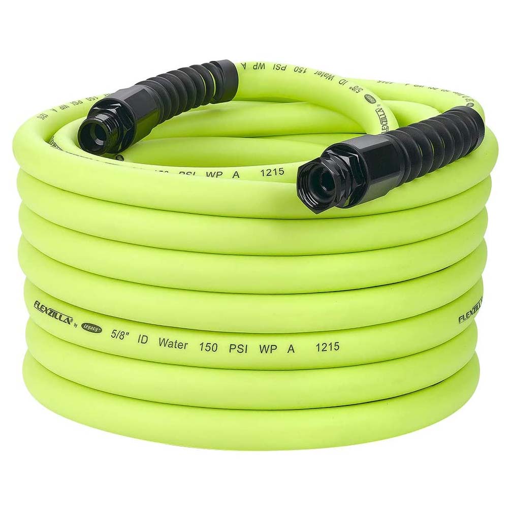 Flexzilla HFZWP575 Pro Water Hose 5/8In X 75Ft 3/4In   11 1/2 Ght Fittings