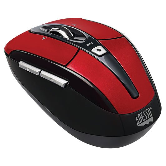 Adesso IMOUSE S60R iMouse S60 2.4 GHz Wireless Programmable Nano Mouse (Red)