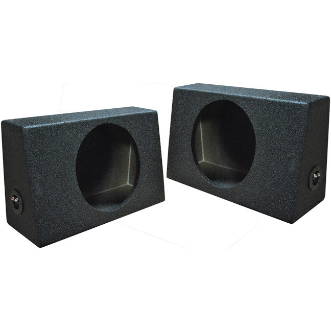 Q Power QBTRUCK112S Single 12" Sealed Truck Style Subwoofer Box pair w/ BedLiner Coating