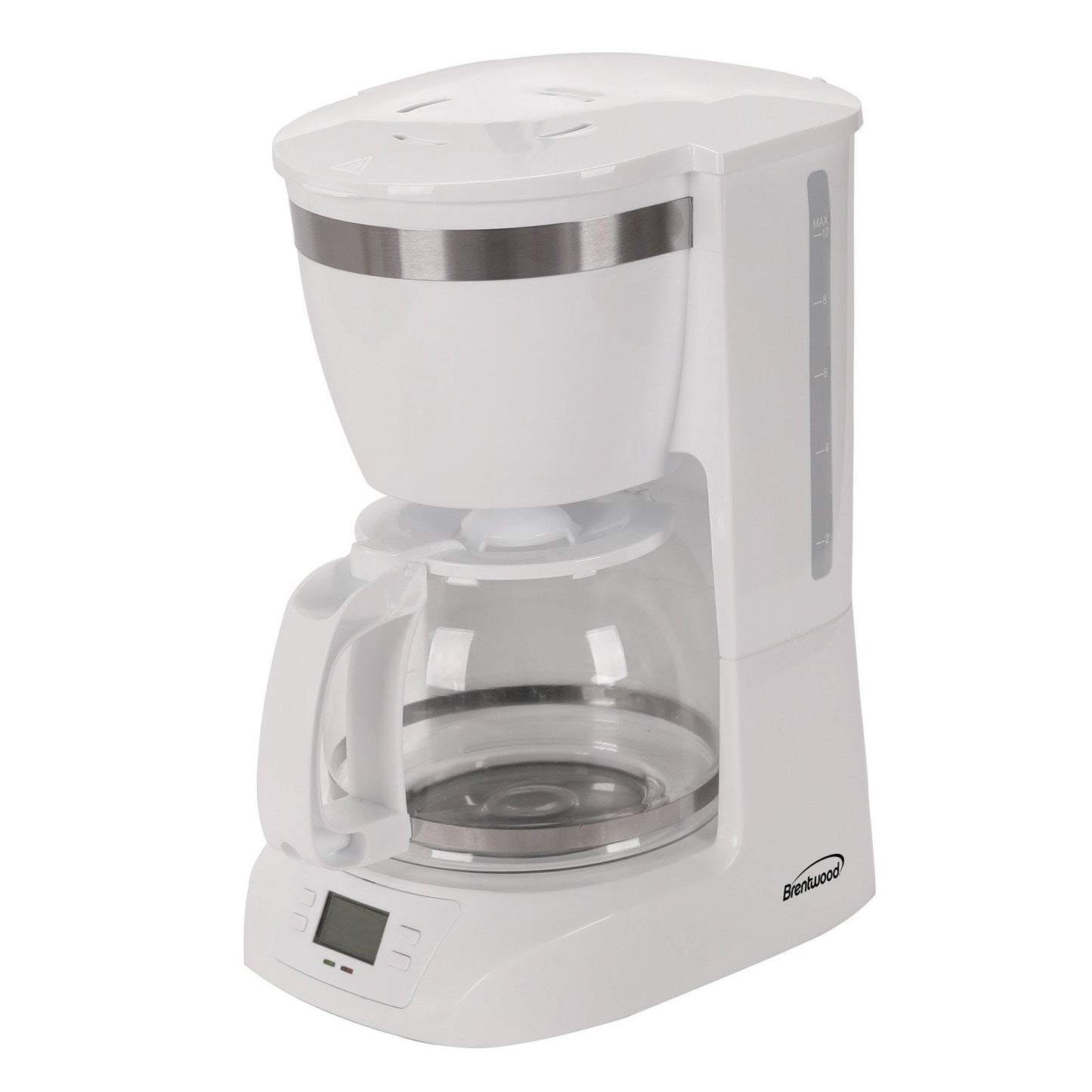 Brentwood Appl. TS-219W 10-Cup Digital Coffee Maker (White)