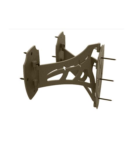 Skull Hooker DSM-BRN Dual Shoulder Mount Brown